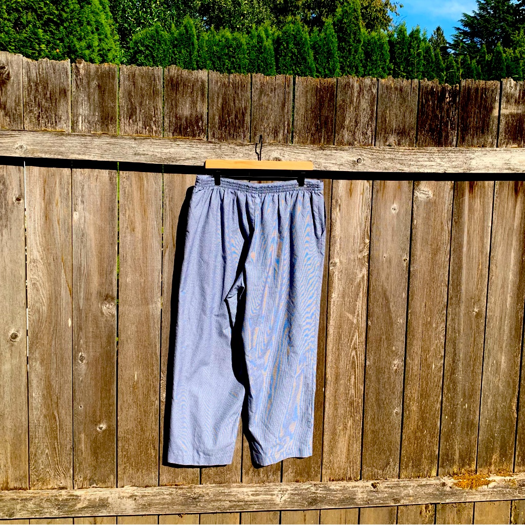 Micro Gingham Easy Pants